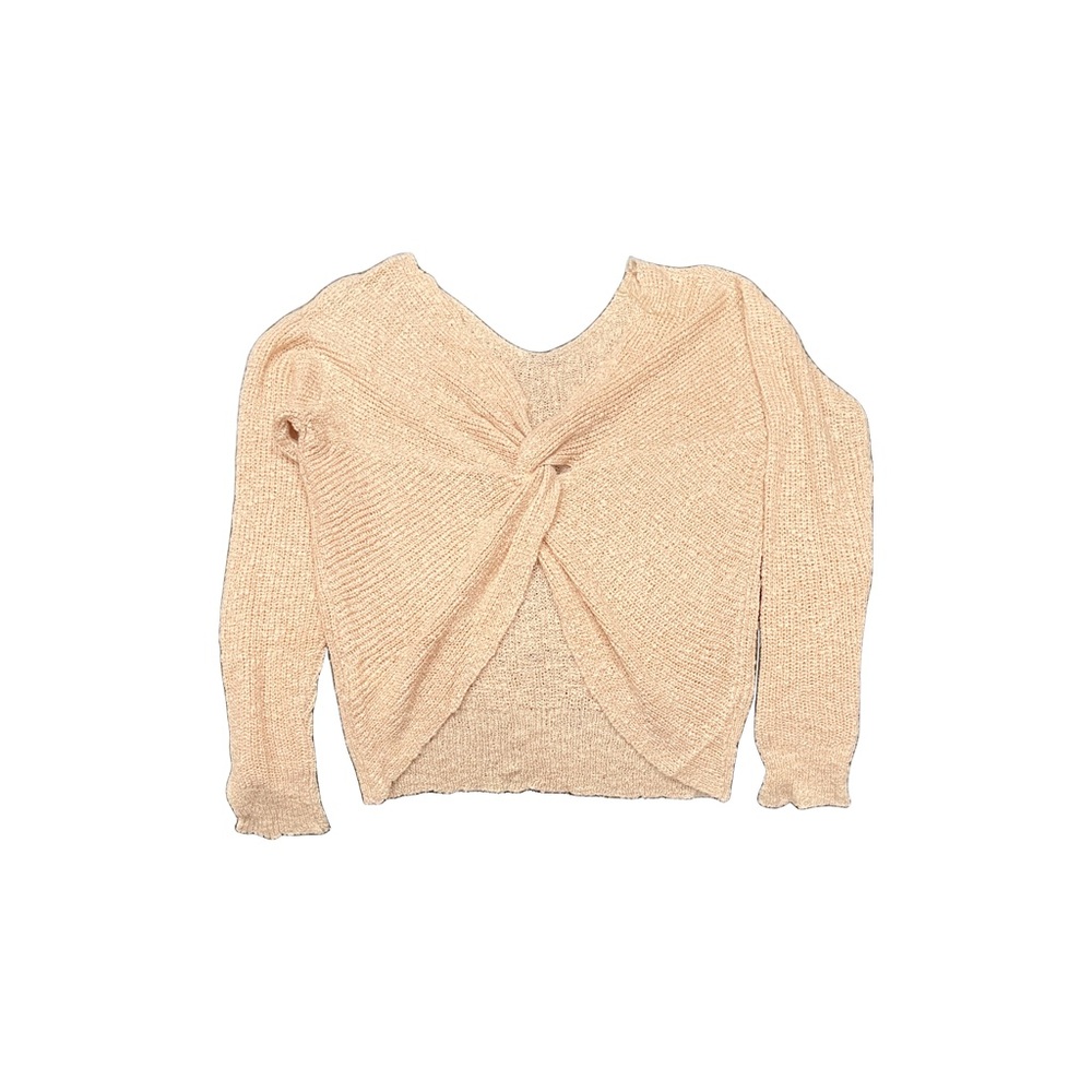 Coco + Jamieson peach sweater open back Small